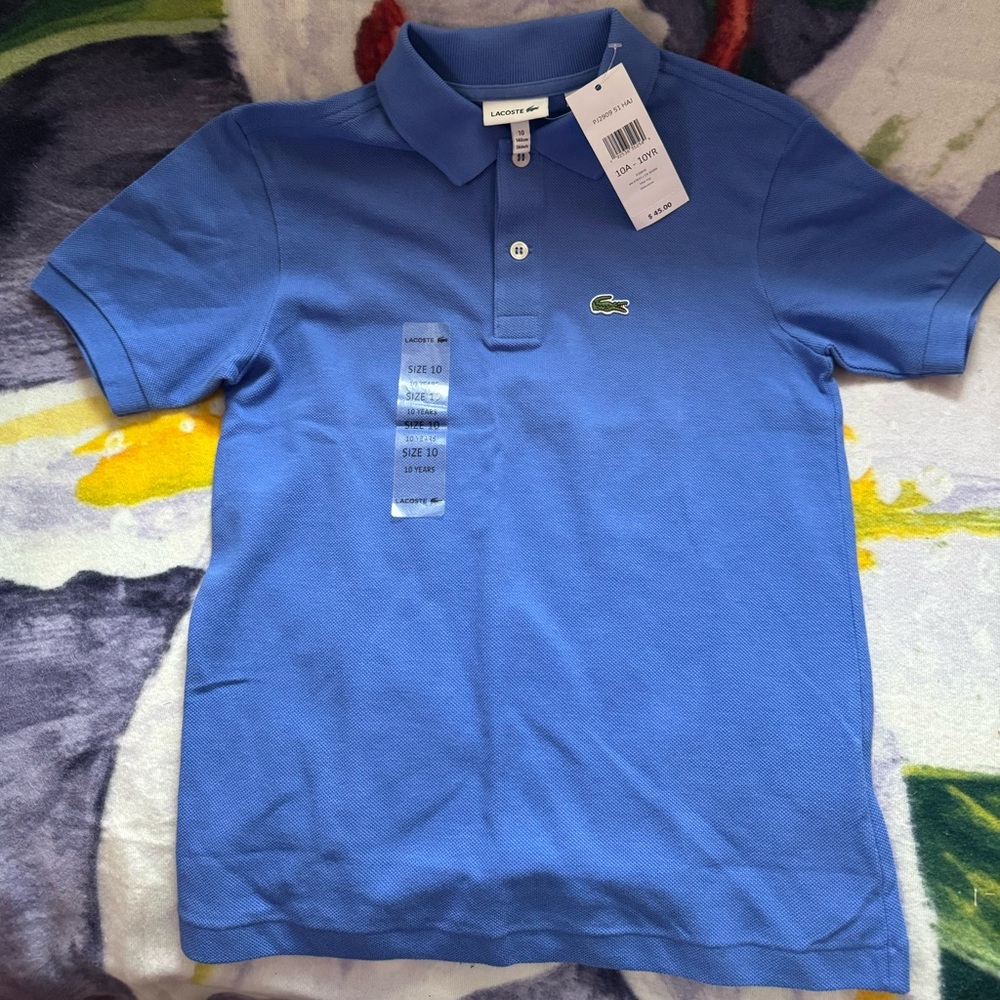Lacoste Kids Polo in Vibrant Blue